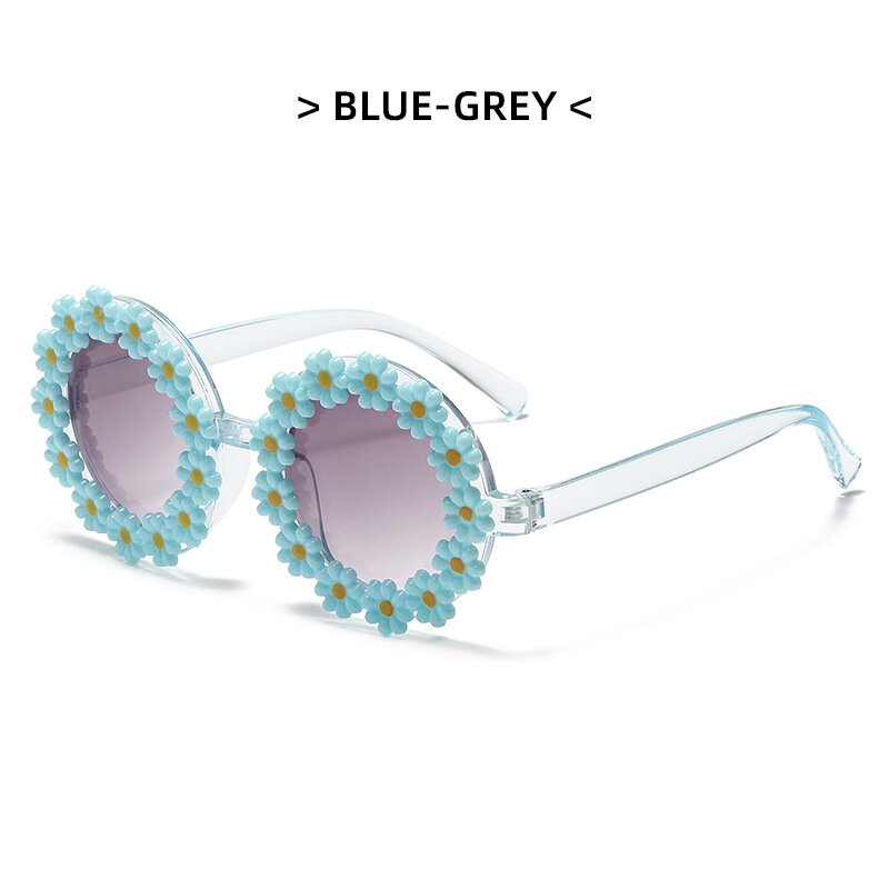1 ~ 10 szt. Okulary przeciwsłoneczne chroniące przed słońcem osobowość Uv400 odcienie spolaryzowane modne Gafas De Sol Daisy Flower okulary przeciwsłoneczne słonecznik