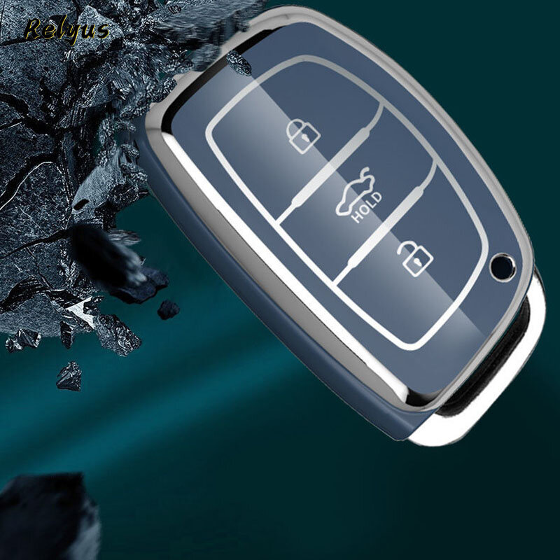 Мягкий ТПУ чехол для автомобильного ключа с дистанционным управлением для Hyundai Tucson Sonata Santa Fe Elantra Accent Solaris Verna ix25 ix35 i20 i30 i40 Shell
