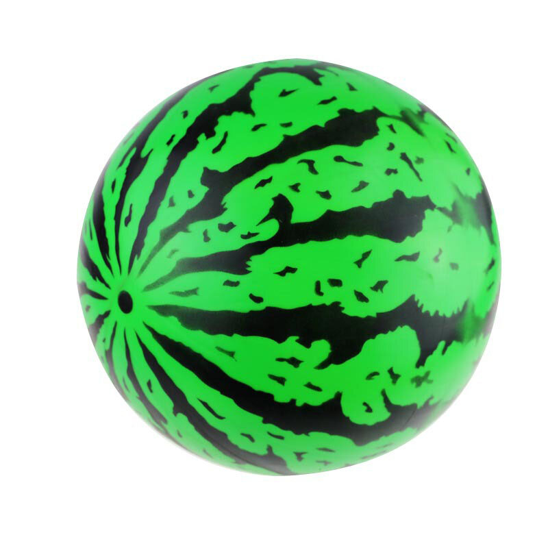1pcs Classic Outdoor Game Toy Funny Inflatable Toys Fashion Simulation 9 inch Watermelon Model Rubber Ball For Kids Gift