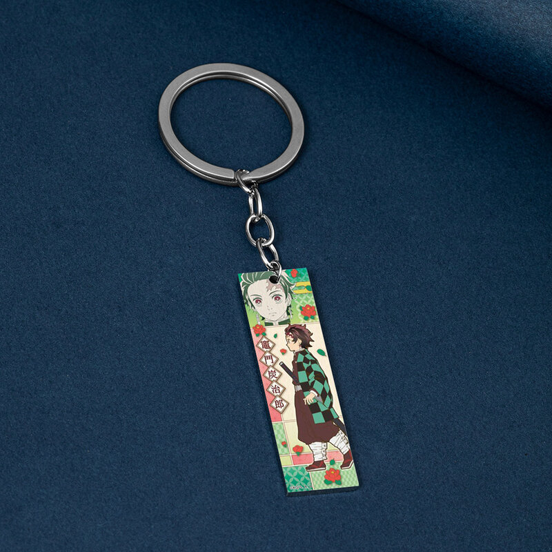Anime Demon Slayer Kimetsu No Yaiba Uzui Tengen Kochou Shinobu Cosplay Metal Alloy Key Chain Keychain Pendant Accessories