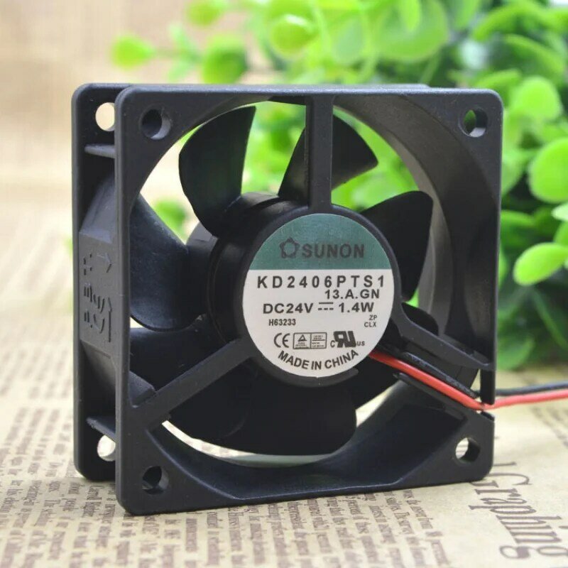 Ventilador de refrigeração do inversor, KD2406PTS1, 6025, 24V, 1.4W, 6cm