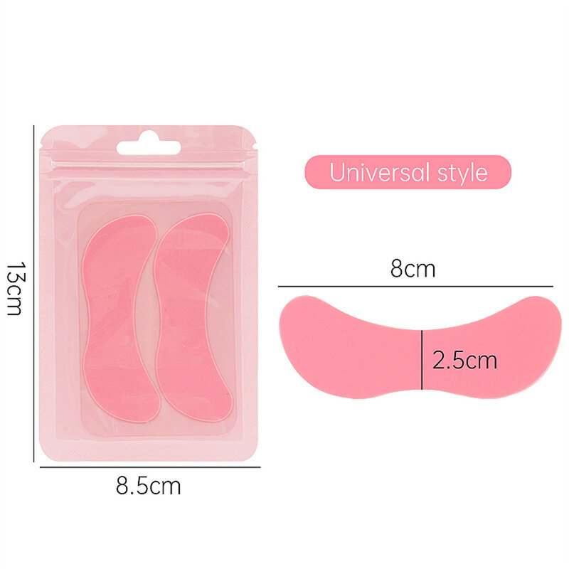 Silicone Eye Pads Silicone Safe Skin Injury Small And Portable One Clip Makes It Curl Up Easy To Use Eyelash Extension 8.6g Tool