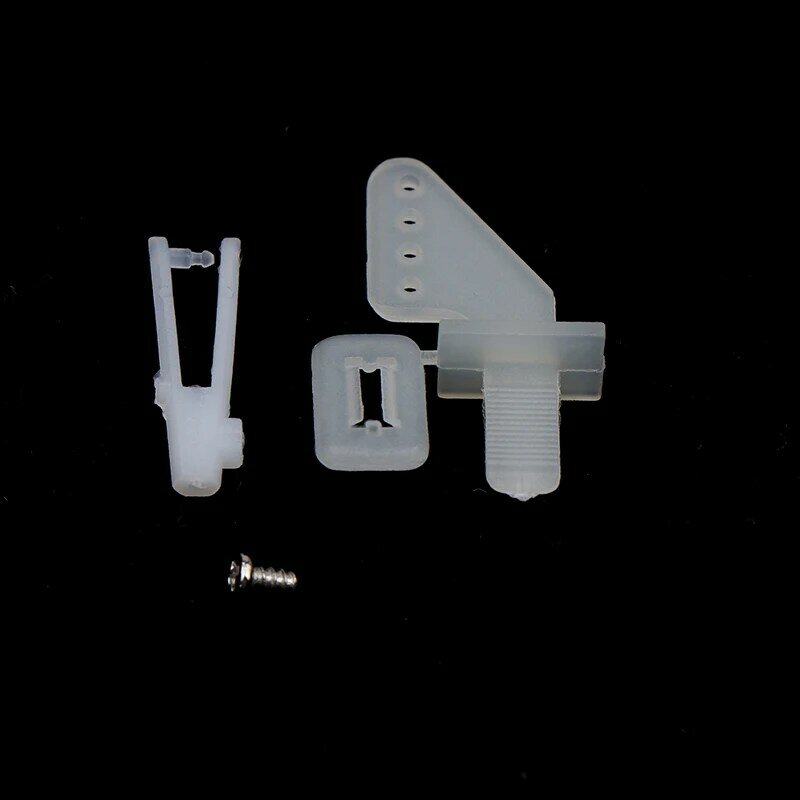 10Set Medium Lock On Nylon Control Horn e Clevis Set timone Servo Ailerons ascensori per parti di aeroplani ad ala fissa RC