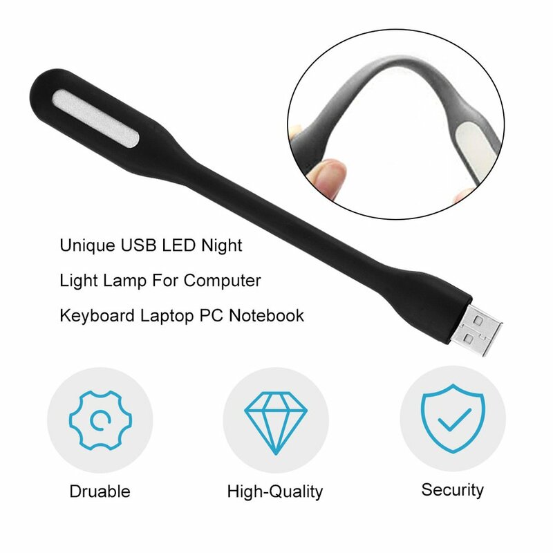 Corlorcomparator-Lampe veilleuse LED USB, unique, éclairage, pour clavier d'ordinateur portable, PC Notebook
