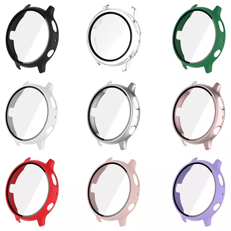 Gehäuse armband für Samsung Galaxy Active 2 40mm 44mm Schutz glas folien abdeckung für Active2 Armband zubehör 20mm Uhren armbänder
