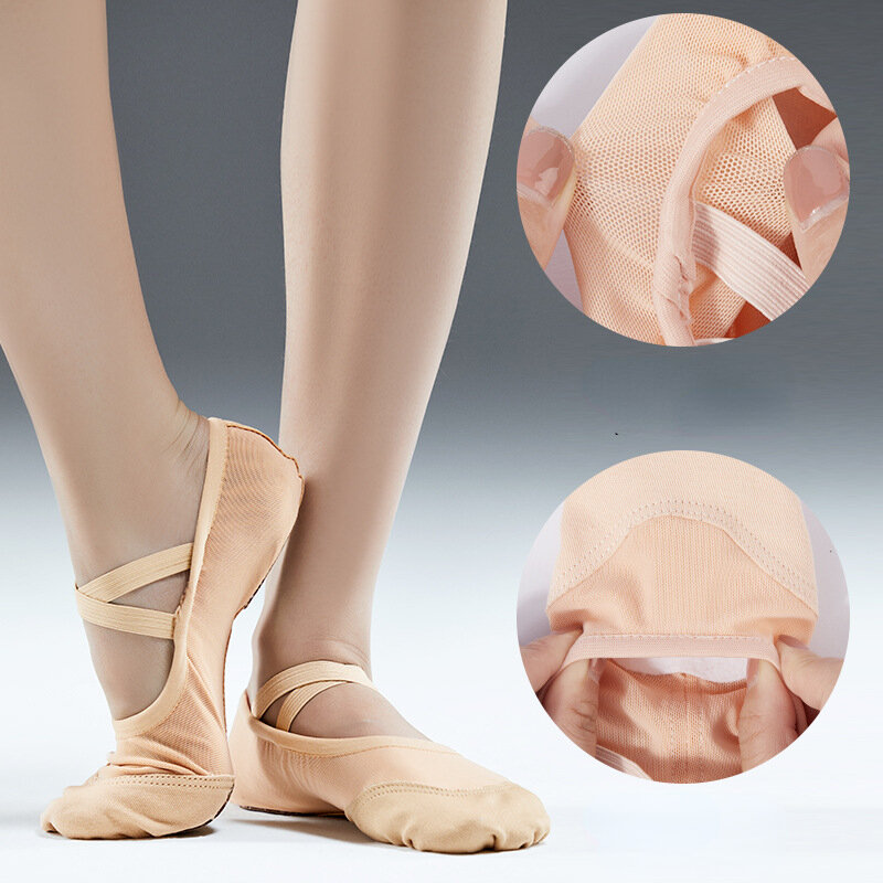 Zapatos de Ballet transpirables para mujer, calzado de baile con garra de gato, verano, venta al por mayor