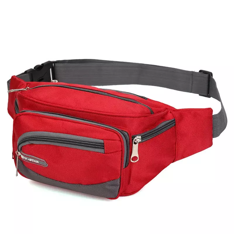 Running Waist Bag Waterproof Nylon Messenger Bag Outdoor Sports Mobile Phone Multifunctional Chest Bag