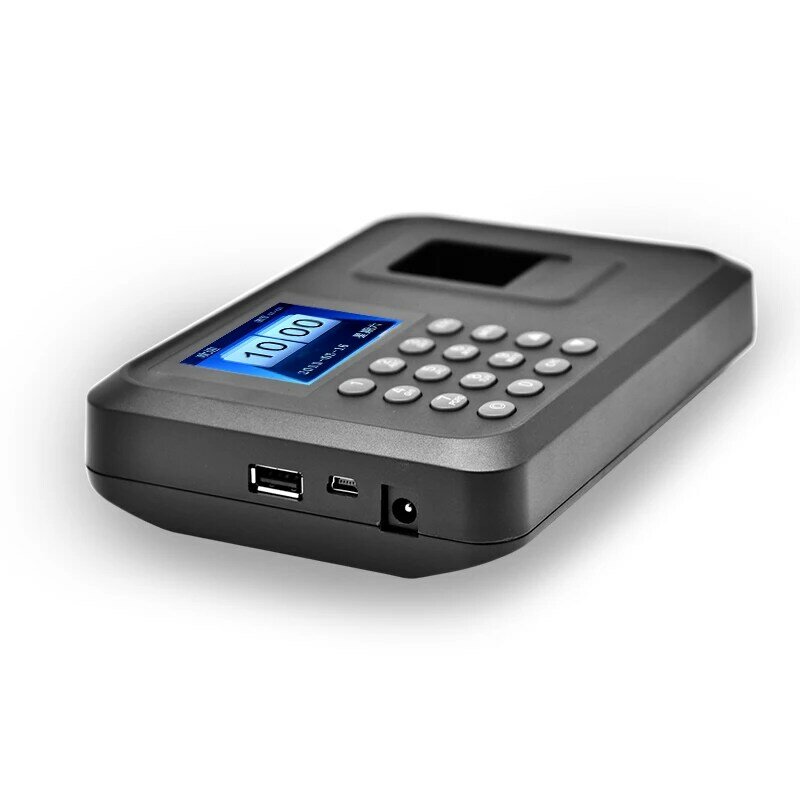 Système de Machine biométrique avec empreintes digitales, 2.4 pouces, multilingue, clavier pour employés, horloge électrique, enregistreur, gestion des données USB