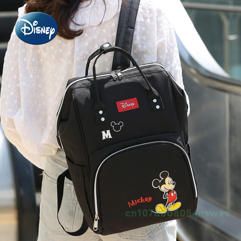 Nowa torba na pieluchy Disney plecak luksusowa marka moda dziecko torba kreskówka torba urocze pieluchy dla dzieci duża pojemność wielofunkcyjna