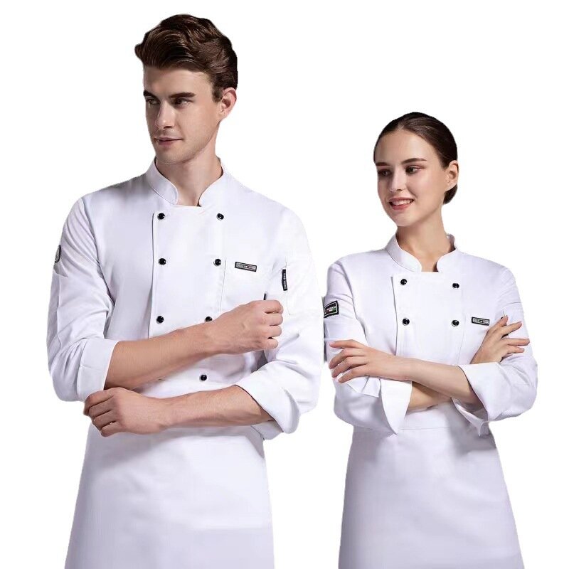 Chef-Kok Uniform Korte Lange Mouwen Voor Mannen En Vrouwen Ideaal Voor Hotel Restaurant Kantine Keuken Ademende Mesh Outfits