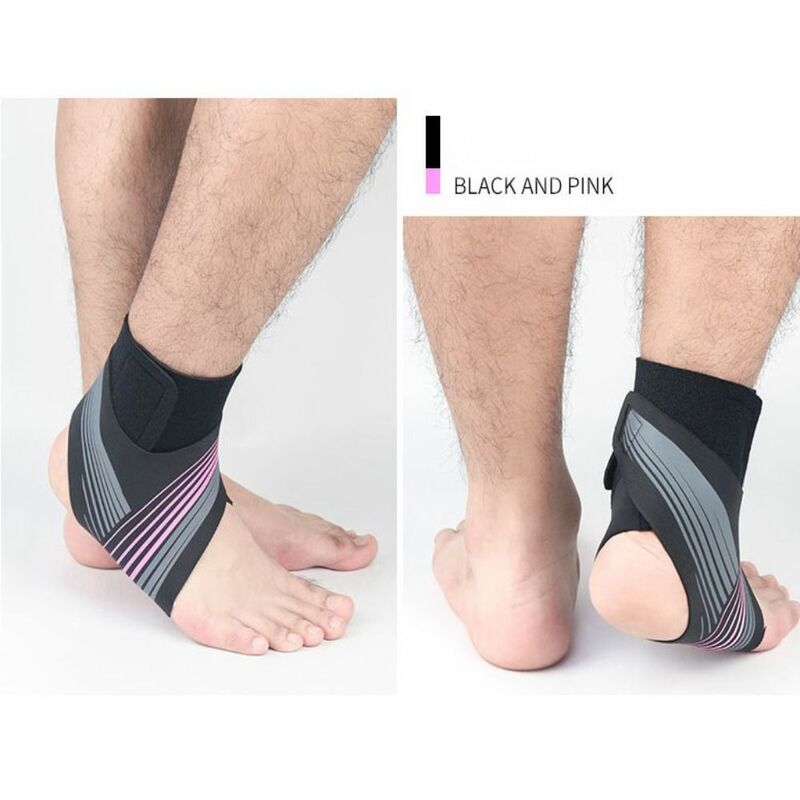 Tutore per caviglia elastico traspirante prevenzione della distorsione fascia per caviglia a compressione leggera fasciatura regolabile per la protezione del piede