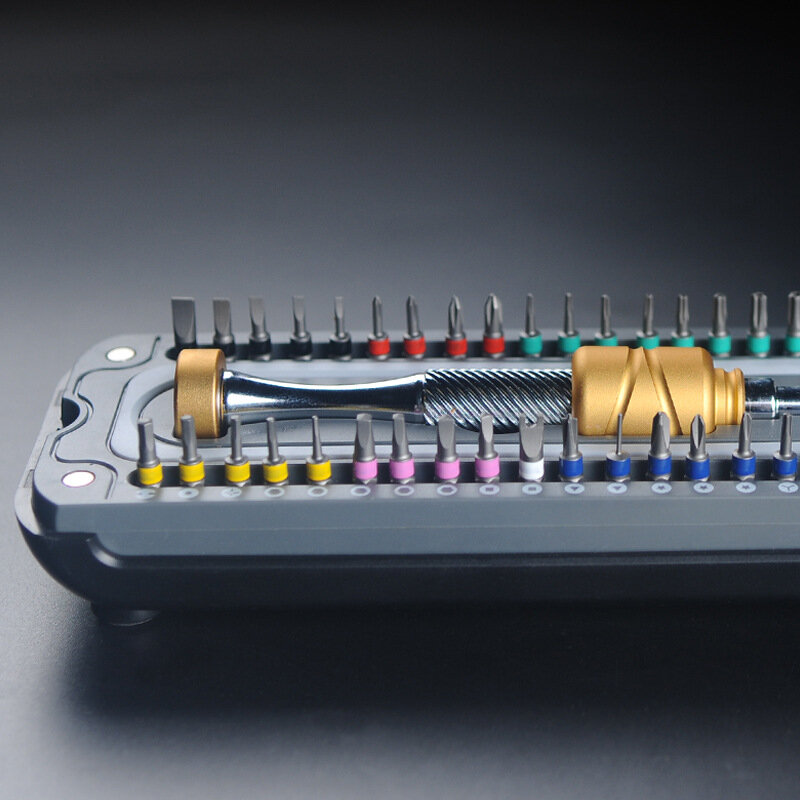 Set Obeng 37 In 1 Obeng Aluminium Mini Alat Pembongkaran Presisi Torx Hex Bit Magnetik untuk Jam Tangan Telepon Kacamata