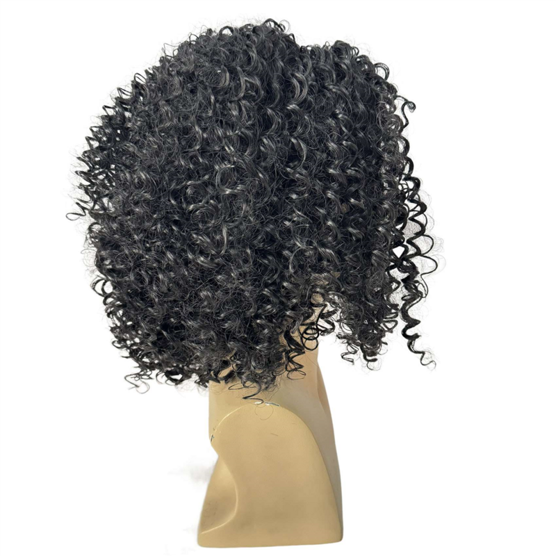 WIND FLYING Fashion Wig Headgear Male Short Curly Hair Fluffy Chemical Fiber Mechanism Hairstyles High Temperature Wire Wig Sets