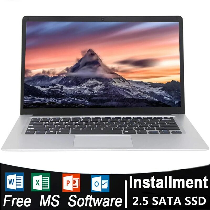 14 Inch Laptop J3455 5G WIFI Computer 6GB DDR3 128G 256GB 512G 1TB SSD Intel Celeron Notebook 1920x1080 Windows 10 Laptops