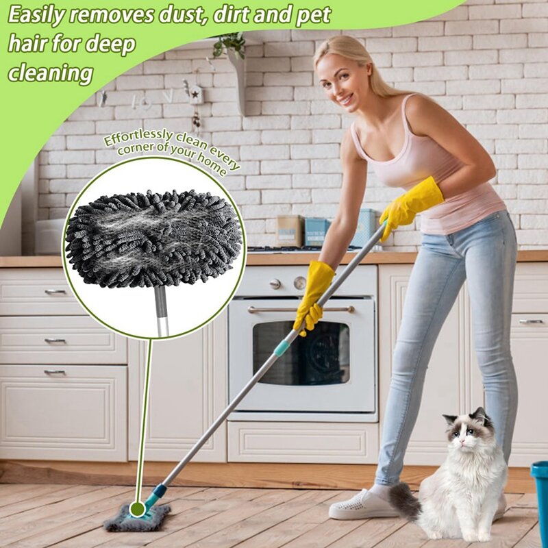 Mop Pads For Swiffer Sweeper Mop, Floor Mop Cover, Dry Floor Cloths/Wet Floor Cloths, Washable Mop Cloth