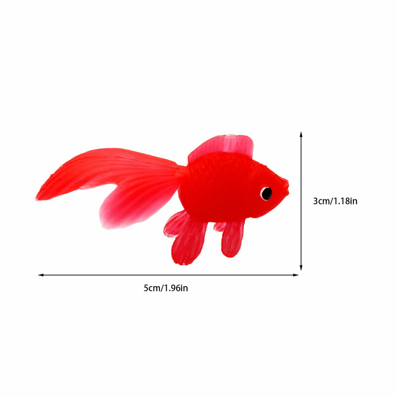 Poisson rouge en plastique à large application, jouet simulé pour divers scénarios, bon cadeau, poisson Él