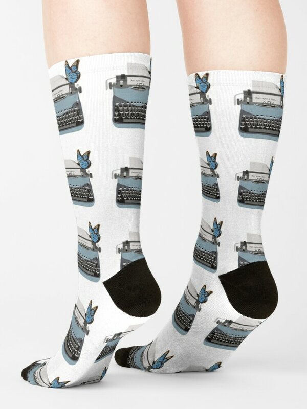 Typewriter Socks Socks with print Children's socks heated socks Sports socks Socks Ladies Men's
