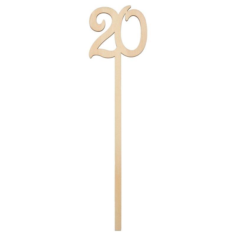 2X 목재 웨딩 테이블 번호, 빈티지 홈 생일 파티 이벤트 연회 장식 기념일, 기본 거치대 포함, 1-25 개