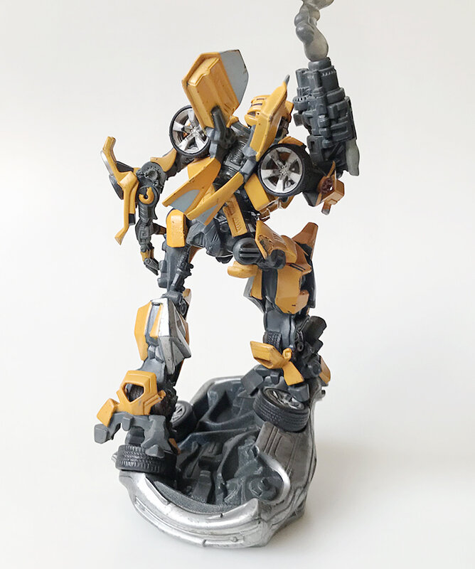 Figura de acción nostálgica de robot Autobot, modelo de juguete coleccionable, abeja amarilla, 24,5 CM