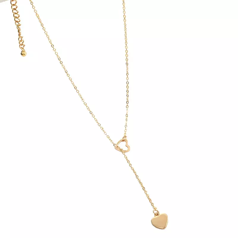 جديد الموضة العصرية مجوهرات النحاس القلب سلسلة ربط قلادة هدية للنساء فتاة