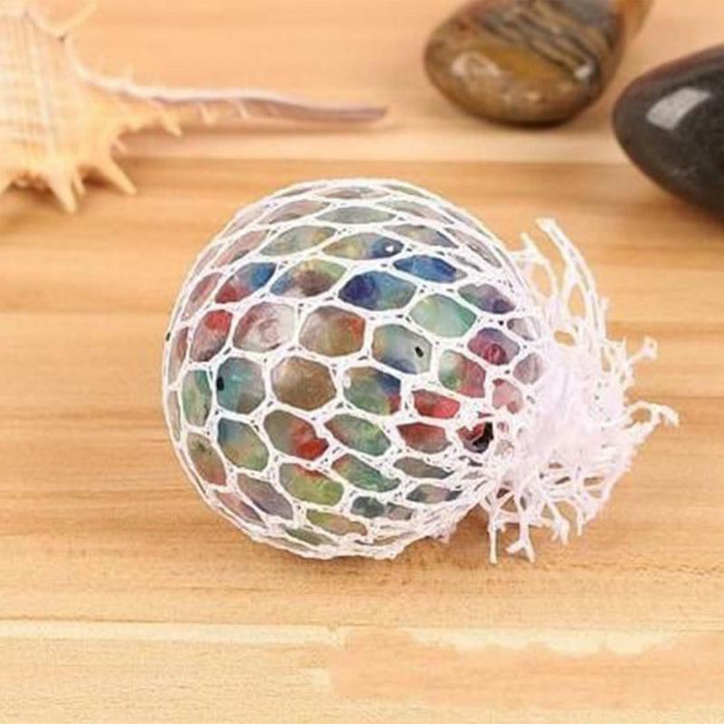 Soft Colorful Rainbow Squeeze Ball Antistress Stress Releif Decom-pression Squeezable Stress Ball Sensory Toy For Kids Adults