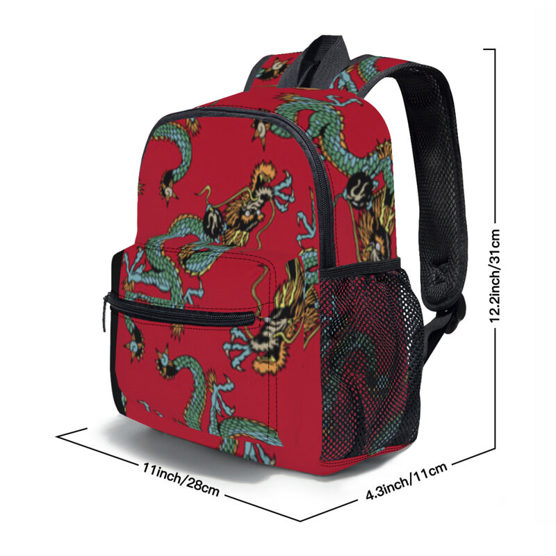 Детский Школьный рюкзак с драконами, сумка для учеников начальной школы для девочек и мальчиков
