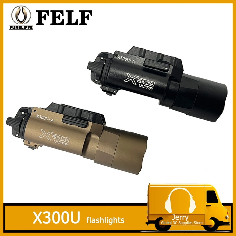 Tactical flashlight for Glock CZ-75 SP01's lightweight magazine gun X300 Ultra pistol sure pistol X300U flashlight