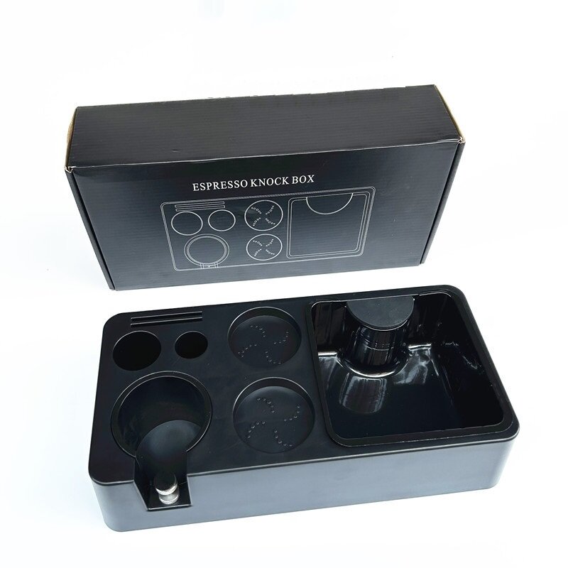 51/53/58mm ABS Coffee Portafilter Rack Distributor Holder Espresso Tamper Mat Stand Espresso Knock Box Coffee