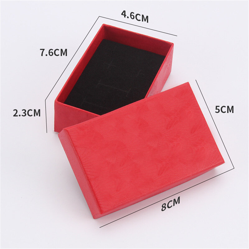 Paper Jewelry Packaging Colorful Box Rings Necklaces Storage Organizer Bracelets Earrings Display Holder Wedding Gifts Wholesale