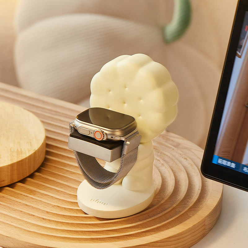 Kreatywny stojak do zegarków z żywicy spersonalizowany stojak na zegarek z jabłkami Organizer do przechowywania Apple zegarki akcesoria do ładowarki