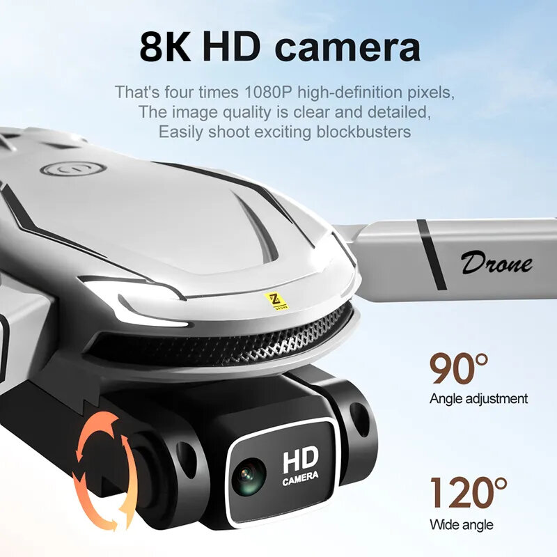 プロのHDカメラ付きドローン,デュアルカメラ付きクワッドコプター,GPS,5g,Lenovo-V88 m,8k,送料無料,9000
