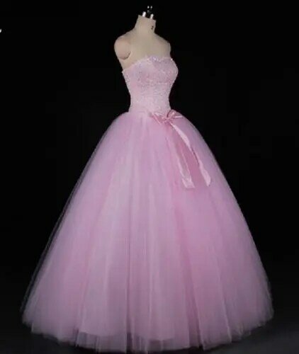 Luksusowe kochanie Vestidos De Quinceanera suknia słodka 16 sukienka błyszczące koraliki tiul aplikacja dziewczyna księżniczka impreza wysokiej jakości