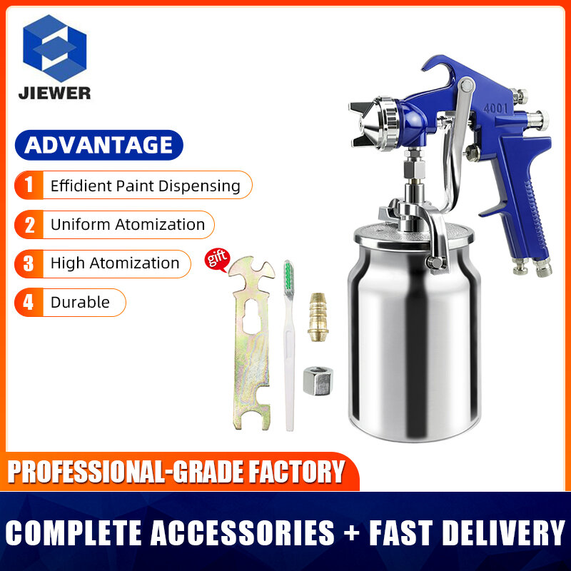 2.0MM Professional Pneumatic Airbrush Sprayer 1000ML Painting Atomizer Tool With Hopper For Painting Cars