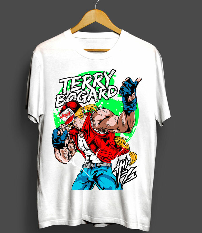 Terry Bogard Fatal Fury król wojowników koszulka Anime śmieszna koszula prezentowa w każdym rozmiarze