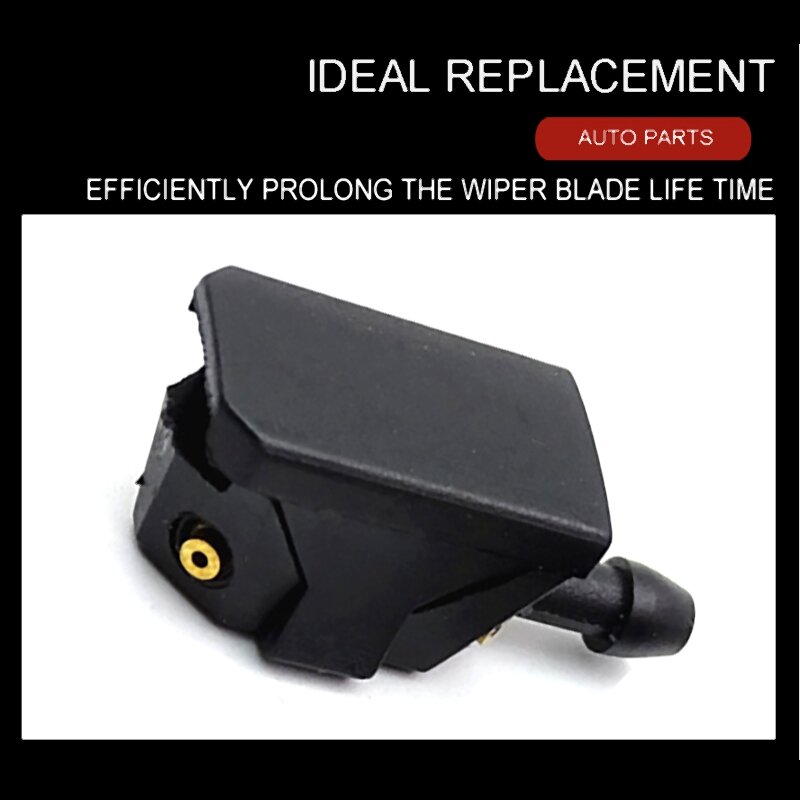 2Pcs Windscreen Washer Jet Universal Black Car Arm Windscreen Washer Wiper Blade Water Spray Jets Nozzle Accessories