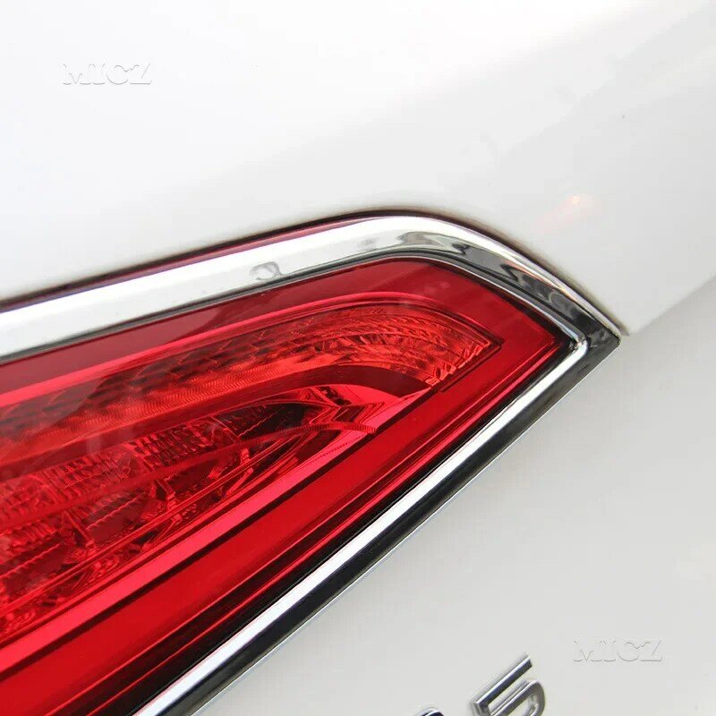 Untuk Audi Q5 2009-2016 krom lampu belakang lampu belakang lampu penutup Trim bingkai Rim Bezel Molding aksesoris