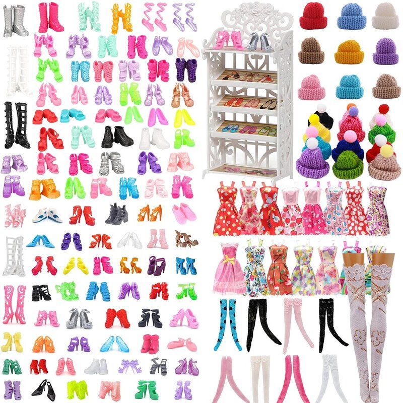 Zapatos de tacón alto para muñeca Barbie, botas de 11,8 pulgadas, accesorios de ropa, juguetes para niñas, regalo de cumpleaños, 30 diferentes