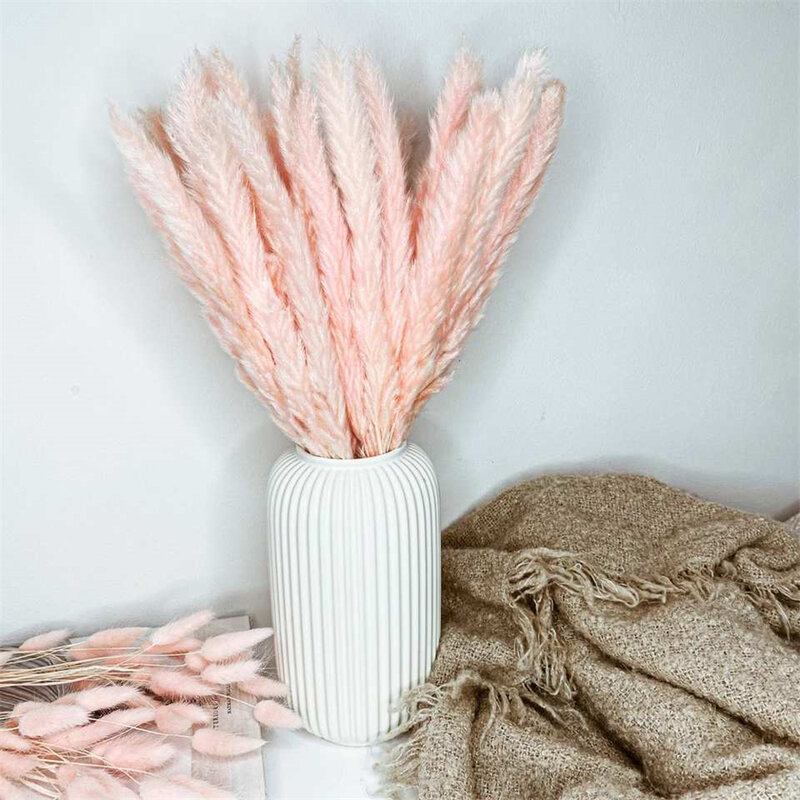 Pampas Grass Dried Flowers Wedding Decorations Bouquet Aesthetic Room Party Decor Accessories Plants Christmas Plants Support