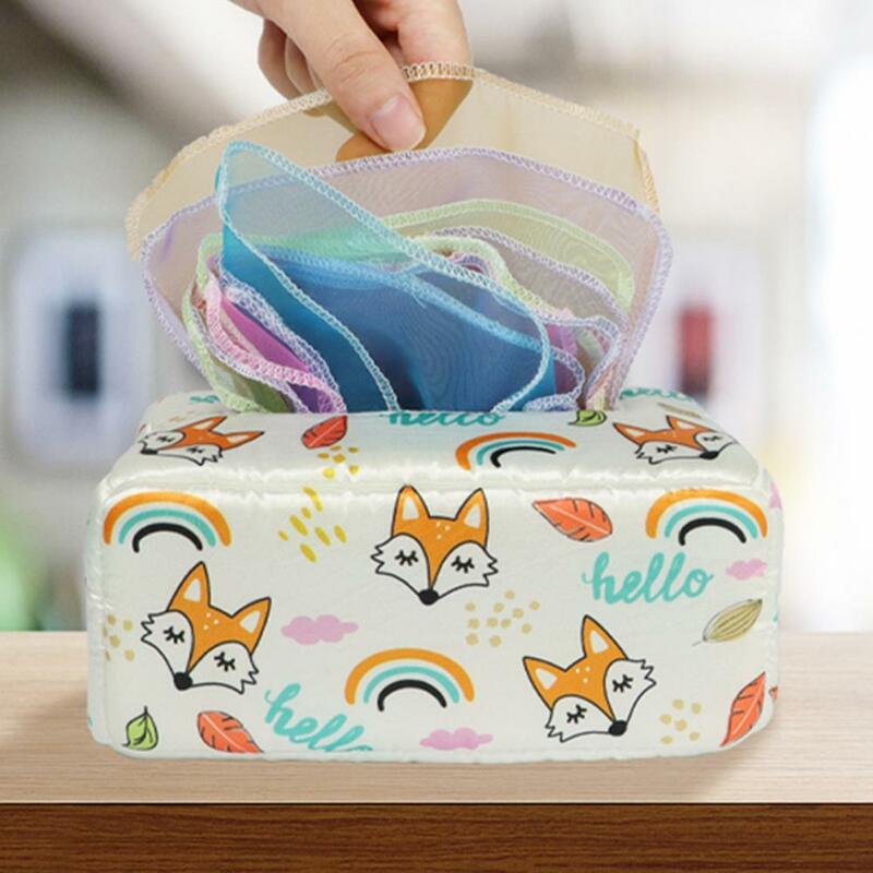 1 Set Safe Cloth Tissue Toy  Cartoon Prints Tear-resistant Baby Sensory Toy  Cloth Yarn Tissue Baby Sensory Toys