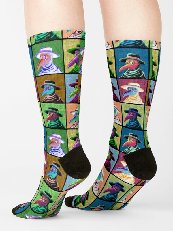 Pop Art Plague Doctor Socks Toe sports luxe Socks For Girls Men's