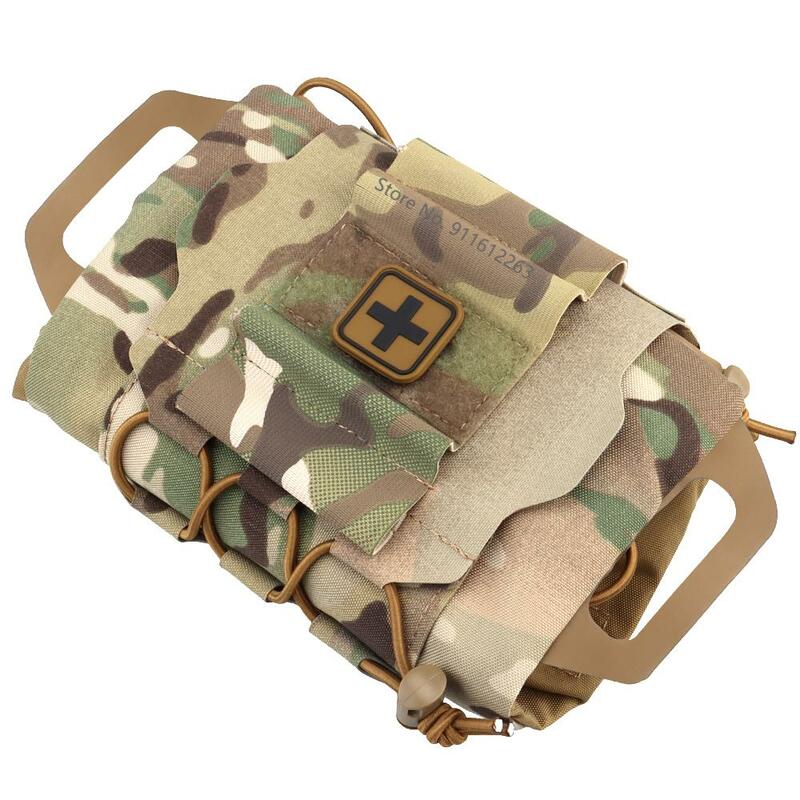 Saco de Sobrevivência de Emergência Militar, Kit de Primeiros Socorros, Carregamento Rápido, Tactical Molle Medical Pouch, IFAK Kits, Caça ao ar livre