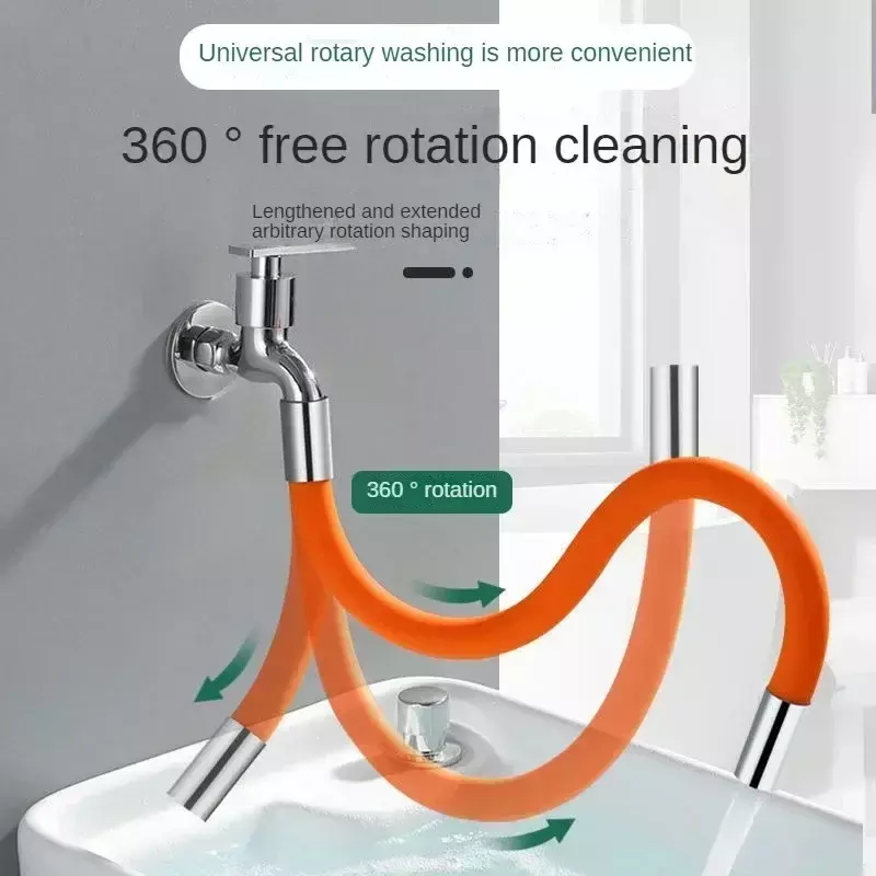 20/30/50cm universal foam extension pipe 36-degree free bending faucet extension adjustable sink drainage extension pipe bathroo