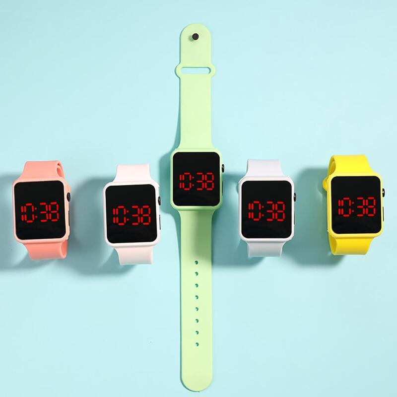 High-Precision ABS LED Stylish Digital Watch Child Wrist Clock Decor for School