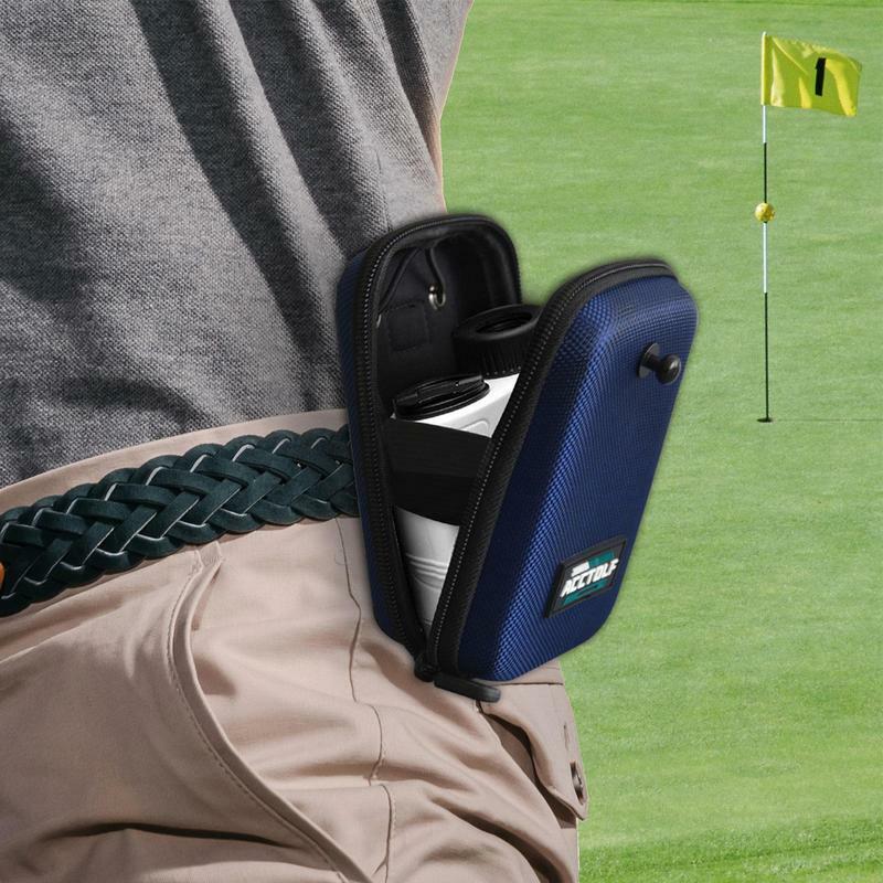 Boîtier de télémètre de golf magnétique, coque rigide, poudres avec bande rapide et trou de ceinture, Essentials Golf Gear