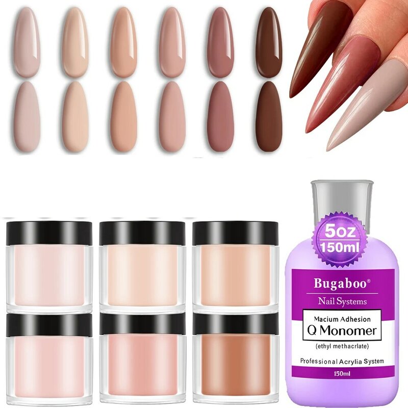1 Set Acrylic Powder With  Acrylic Liquid Nude Color For Carving/Extension/Dipping Manicure Crystal Powder Professional Monomer*