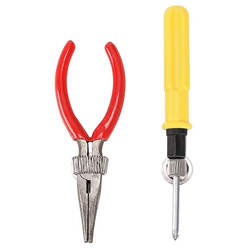 Baru-12 buah pena baja tahan karat pemegang pensil klip dengan Loop pegas dapat disesuaikan pemegang klip pena perekat