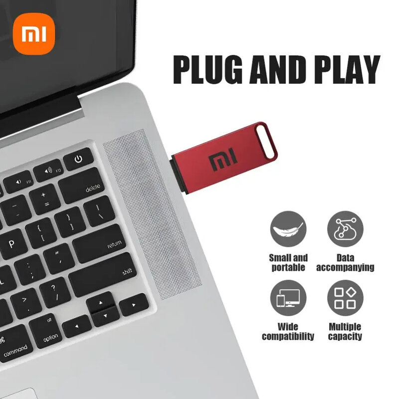Xiaomi-Memoria Flash USB 3,1 de 16TB, Pendrive de Metal de transferencia de alta velocidad, interfaz tipo C, portátil