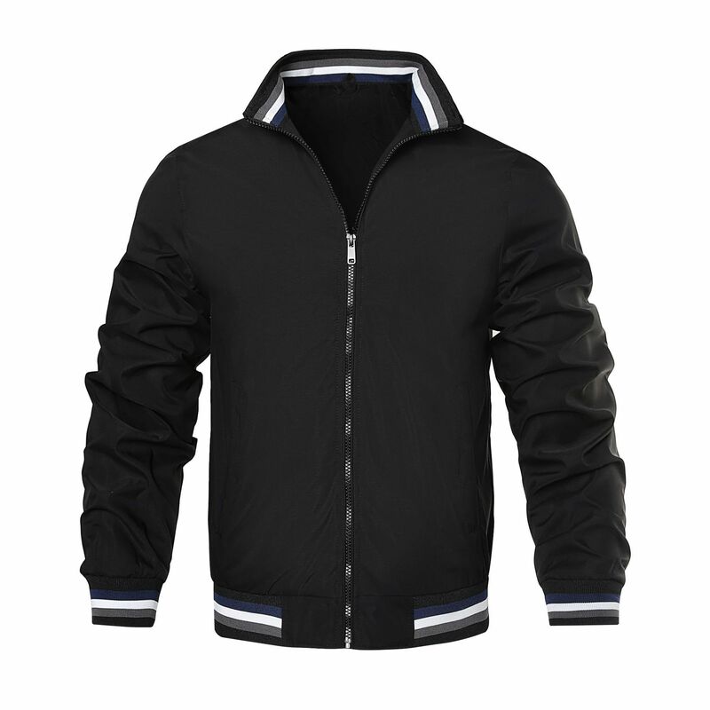 Quality Bomber Casual Jacket Men Autumn Outerwear Mandarin Sportswear Mens Jackets for Male Coats spring
