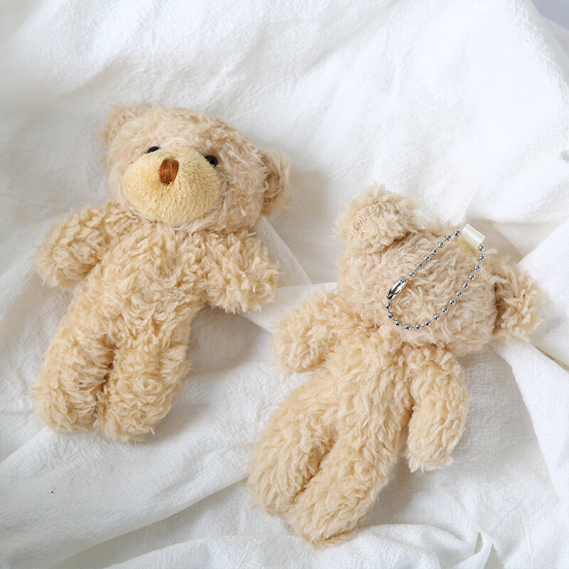 Bonito Blush Teddy Bear Plush Brinquedos de pelúcia Coelho dos desenhos animados Bonecas recheadas de animais Pingente de chaveiro Pequeno presente para menina 12cm, Atacado
