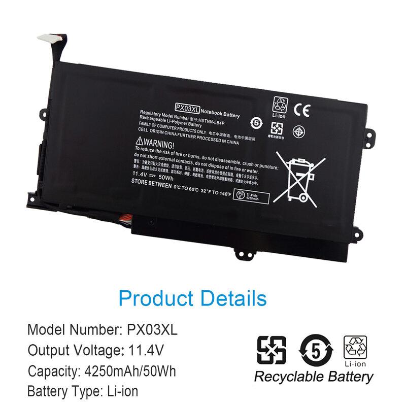 Nobi PX03XL bateria do laptopa HP zazdrość M6-K 14 14-K010US 14-K001TX 14-K027CL 715050-001 HSTNN-LB4P TPN-C109 TPN-C110 darmowe narzędzia